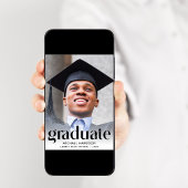 Moderne Foto Graduation Party Einladung