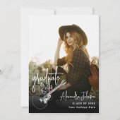 Moderne Foto Graduation Party Einladung (Vorderseite)