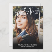 Moderne Foto Graduation Party Einladung (Vorderseite)