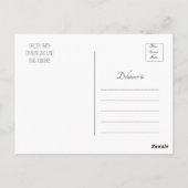 Moderne Foto Graduation Party Einladung Postkarte (Rückseite)