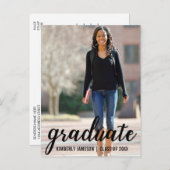 Moderne Foto Graduation Party Einladung Script (Vorne/Hinten)