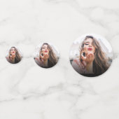 Moderne Foto Graduation Party Konfetti (Vorderseiten)