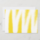 Moderne Foto-Graduationspartei für Gelbspray Einladung (Rückseite)