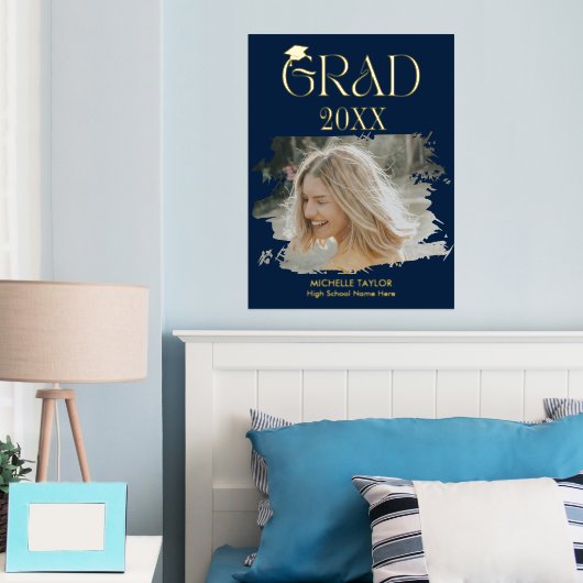 Moderne Foto-Graduiertenstruktur Foliendrucke (In Situ (Schlafzimmer))