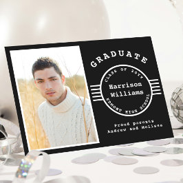 Moderne Foto-Graduierung schwarz-weiß Streifen Ankündigung