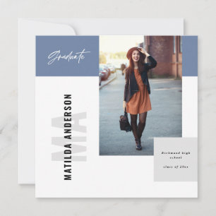 Moderne Foto-Graduierungsparty Ankündigung