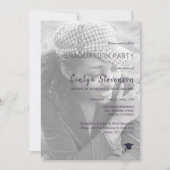 Moderne Foto Graduierungsparty Einladung (Vorderseite)