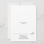 Moderne Foto Gratis Booze Coupon Wedding Save The Date (Rückseite)