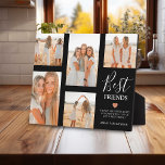 Moderne Foto Grid Keepake-Geschenke für die besten Fotoplatte<br><div class="desc">Erstellen Sie Ihre eigene Freundschaftsplakette mit dieser modernen Bildgitter-Vorlage. Laden Sie einfach Ihre eigenen Fotos hoch und passen Sie den Text an. Mit dem Titel 'Beste Freunde',  einem Freundschaftsangebot,  einem niedlichen kleinen Herzstück,  das in jede beliebige Farbe und jeden beliebigen Namen geändert werden kann.</div>
