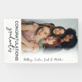Moderne Foto Group Graduation Party Banner (Horizontal)