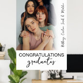 Moderne Foto Group Graduation Party Poster (Heimbüro)