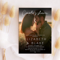 Moderne Foto handgeschriebene Script Couple-Dusche