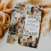 Moderne Foto Happy Holidays Card Feiertagskarte