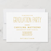 Moderne Foto High School 2016 Graduation Party Einladung (Rückseite)