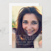 Moderne Foto High School Graduation Party einladen Einladung (Vorne/Hinten)