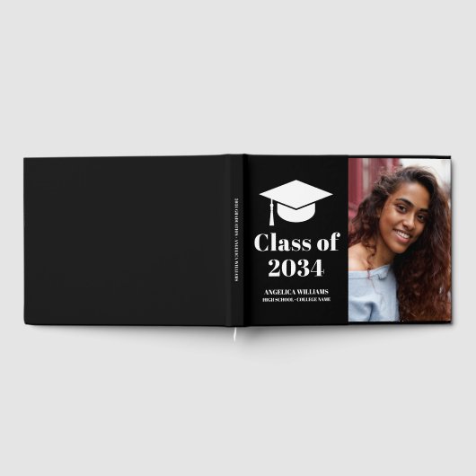 Moderne Foto High School oder Uni-Abschluss Gästebuch (Voll)