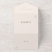 Moderne Foto Hochzeit All In One Einladung (Außenbereich)