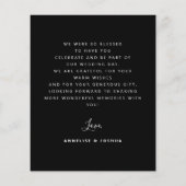 Moderne Foto Hochzeit dank flye Flyer (Hinten)