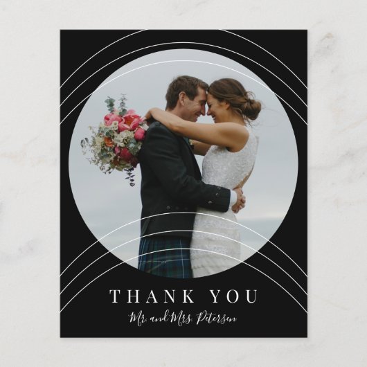 Moderne Foto Hochzeit dank flye Flyer (Vorne)