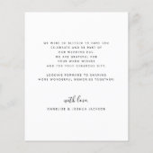 Moderne Foto Hochzeit danke (Rückseite)