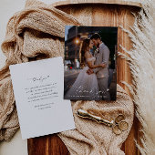 Moderne Foto Hochzeit danke