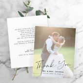 Moderne Foto Hochzeit danke