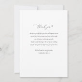 Moderne Foto Hochzeit danke (Rückseite)