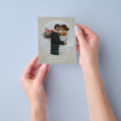 Moderne Foto Hochzeit danke Flyer (Gruppe)