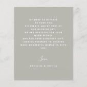 Moderne Foto Hochzeit danke Flyer (Hinten)