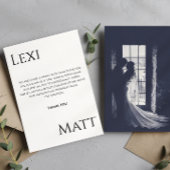 Moderne Foto Hochzeit Dankeschön Karte