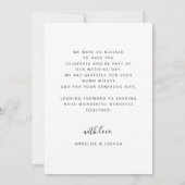 Moderne Foto Hochzeit Dankeskarte (Rückseite)