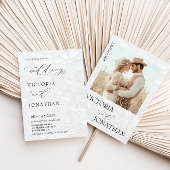 Moderne Foto Hochzeit Einladung