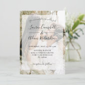 Moderne Foto-Hochzeit Einladung (Stehend Vorderseite)