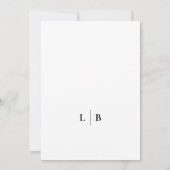 Moderne Foto-Hochzeit Einladung (Rückseite)