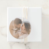 Moderne Foto-Hochzeit Geschenkanhänger (Beispiel)