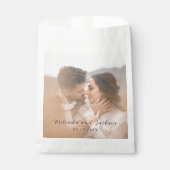 Moderne Foto-Hochzeit Geschenktütchen (Vorderseite)
