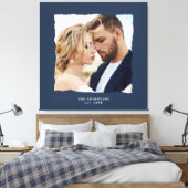 Moderne Foto Hochzeit personalisiert est. in Leinwanddruck (Insitu (Schlafzimmer))
