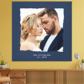 Moderne Foto Hochzeit personalisiert est. in Leinwanddruck (Insitu (Wohnzimmer))