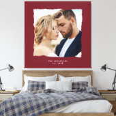 Moderne Foto Hochzeit personalisiert est. in Leinwanddruck (Insitu (Schlafzimmer))