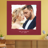 Moderne Foto Hochzeit personalisiert est. in Leinwanddruck (Insitu (Wohnzimmer))