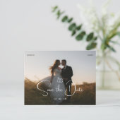 Moderne Foto-Hochzeit Postkarte (Stehend Vorderseite)