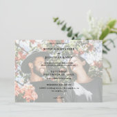 Moderne Foto-Hochzeit - Querformat Einladung (Stehend Vorderseite)