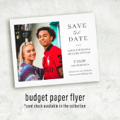 Moderne Foto Hochzeit rett Datum Flyer