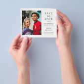 Moderne Foto Hochzeit rett Datum Flyer (Gruppe)