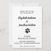 Moderne Foto-Hochzeit Save The Date (Rückseite)