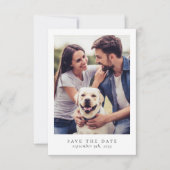 Moderne Foto-Hochzeit Save The Date (Vorderseite)