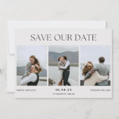 Moderne Foto-Hochzeit Save The Date (Vorderseite)