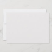 Moderne Foto-Hochzeit Save The Date (Rückseite)