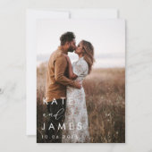Moderne Foto Hochzeit Save The Date (Vorderseite)