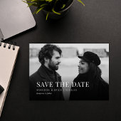 Moderne Foto-Hochzeit Save The Date